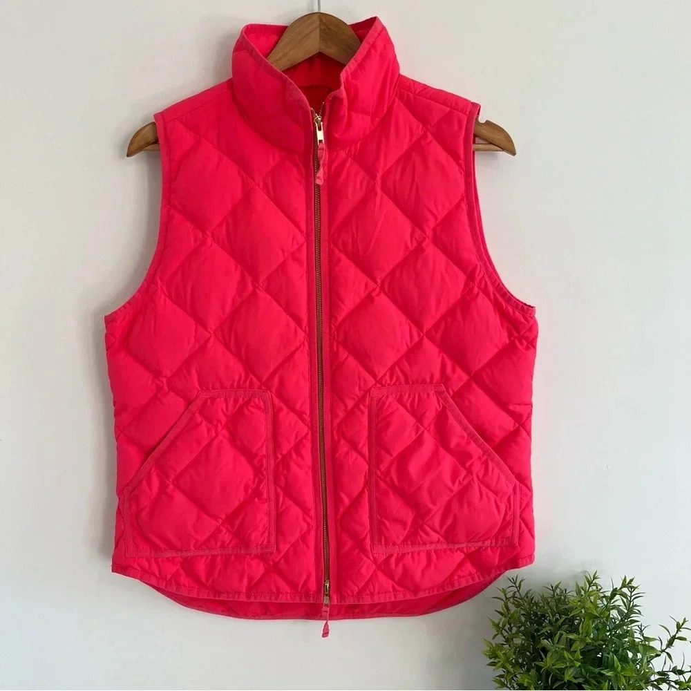 J. Crew Quilted Down Puffer Vest size Medium